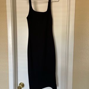 Zara black casual midi dress size small
